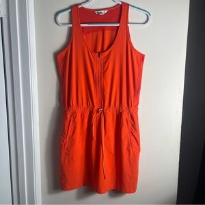 Athleta Expedition Skort Vermillion Womens 8 Orange Lined Athletic Dress